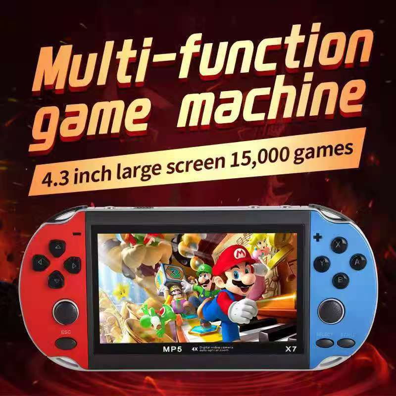 MP5X7 Handheld Retro Game Console 4.3 Inch Screen