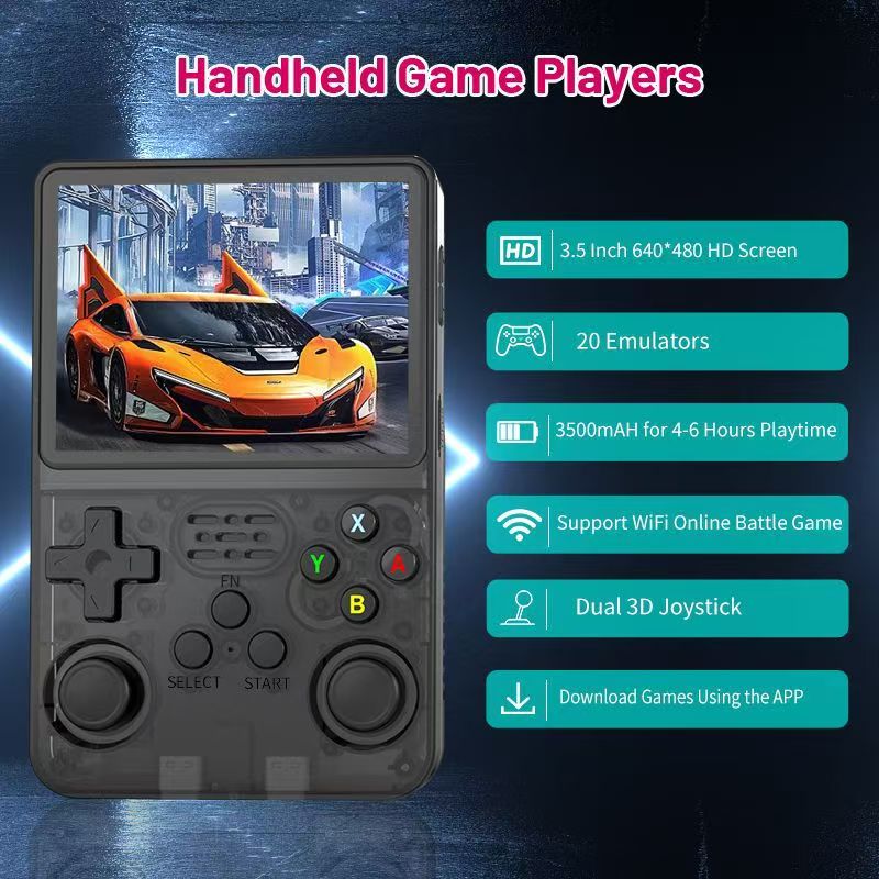 R36s Handheld Retro Game Console 3.5” IPS Screen 20000+ Games - Image 8
