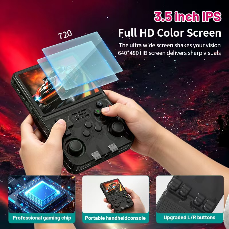 R36s Handheld Retro Game Console 3.5” IPS Screen 20000+ Games - Image 9
