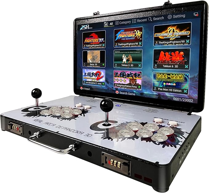 Portable 22 inch Screen Standalone Retro Game Console with Joysticks 20000+ Games